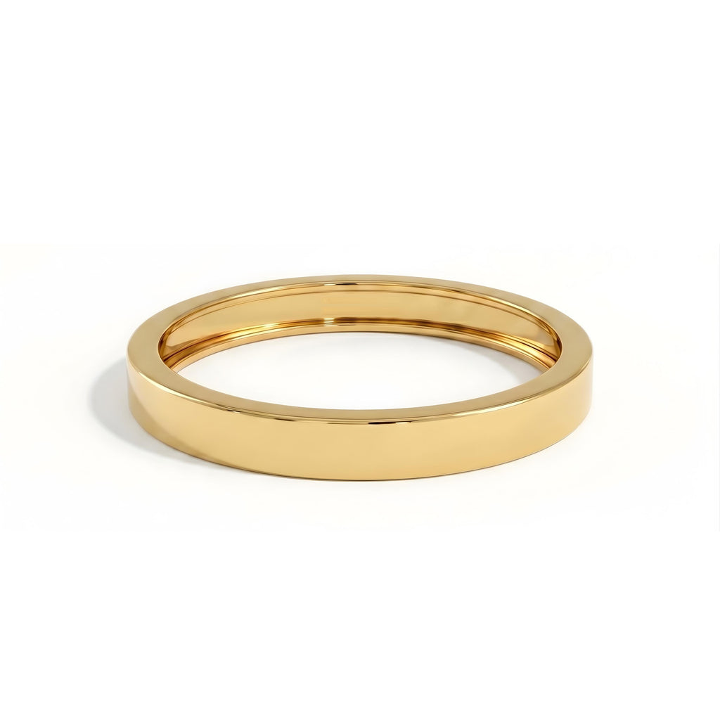 Yellow gold 2mm flat band