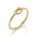 Love knot ring in 14k yellow gold