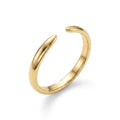 14k yellow gold open cuff ring