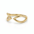 14k yellow gold open ring