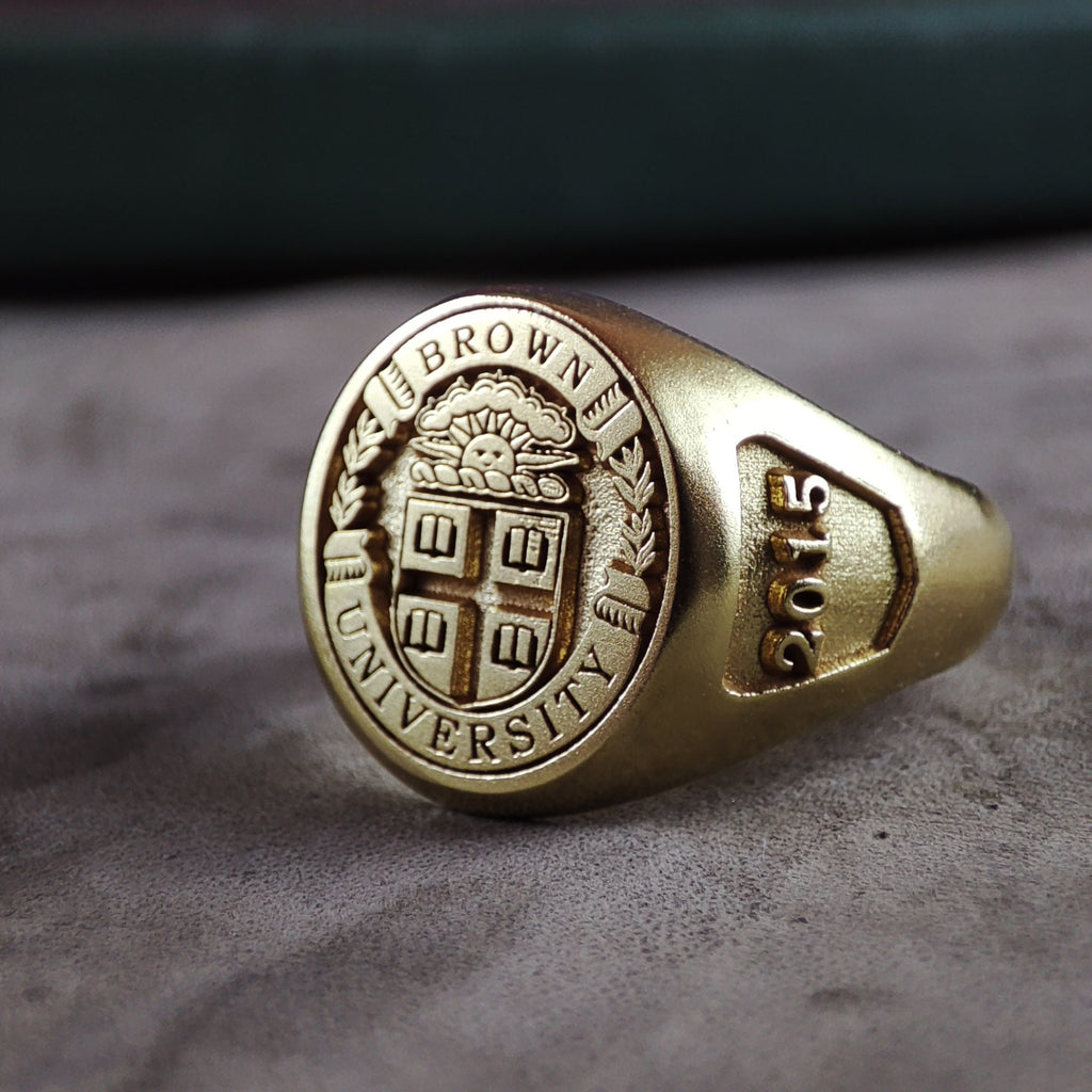 Custom Gold Vermeil University Class Ring
