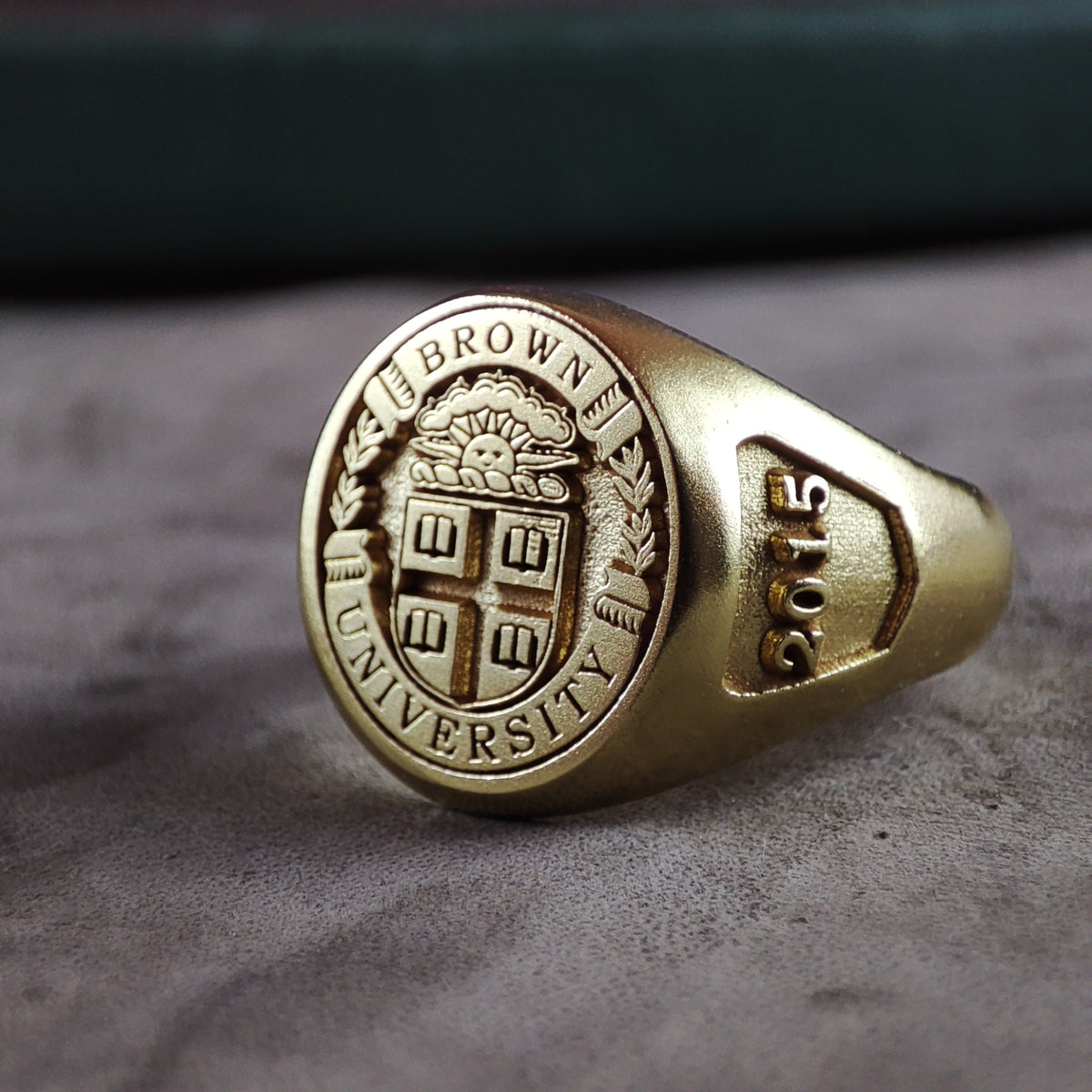Custom Gold Vermeil University Class Ring