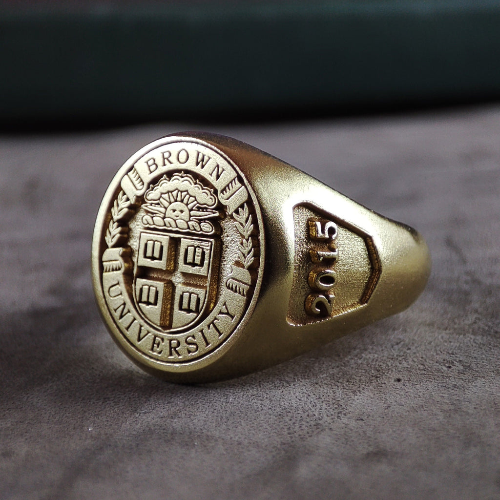 Custom Gold Vermeil University Class Ring