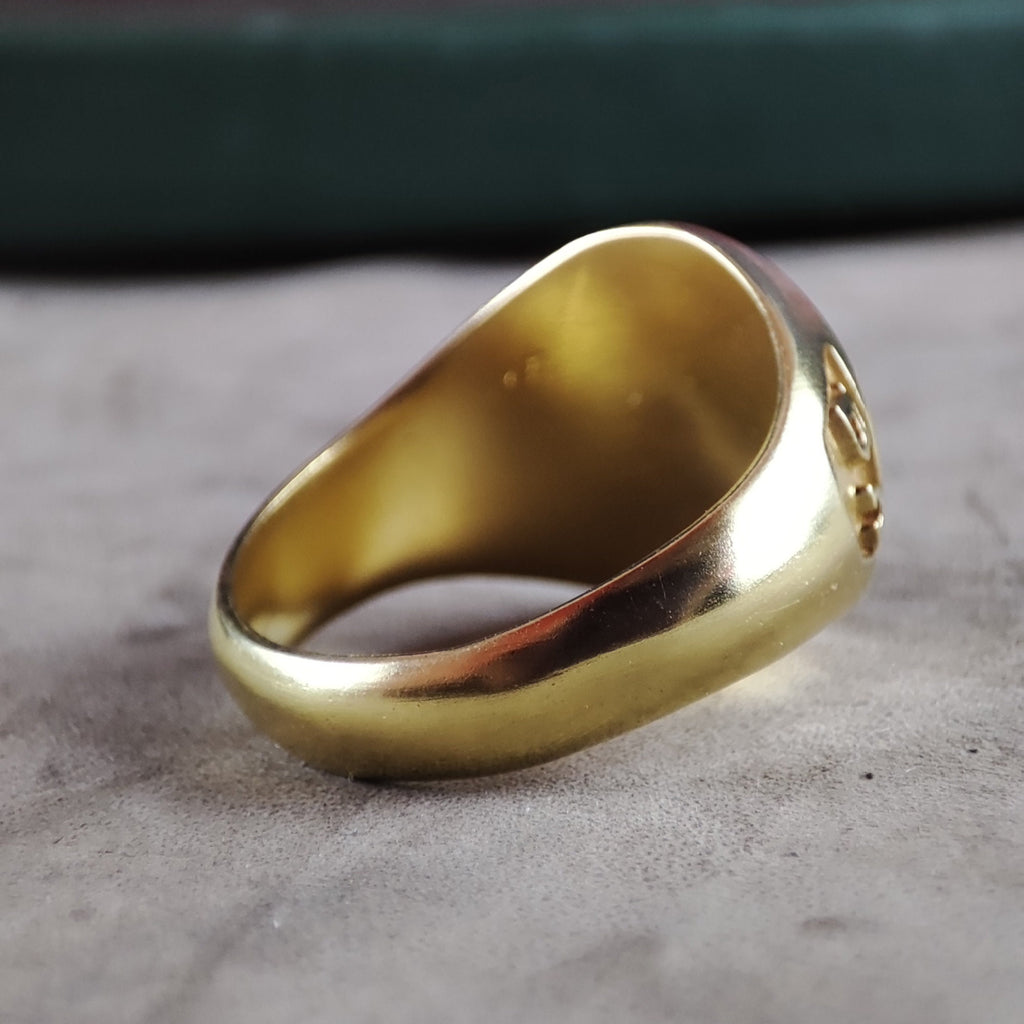 Custom Gold Vermeil University Class Ring