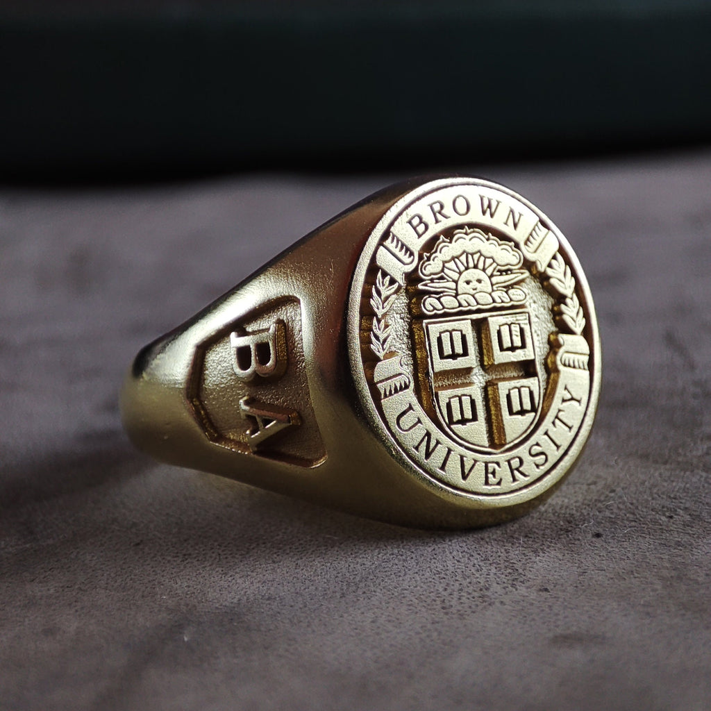 Custom Gold Vermeil University Class Ring