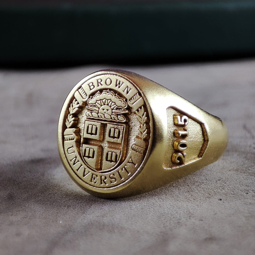Custom Gold Vermeil University Class Ring