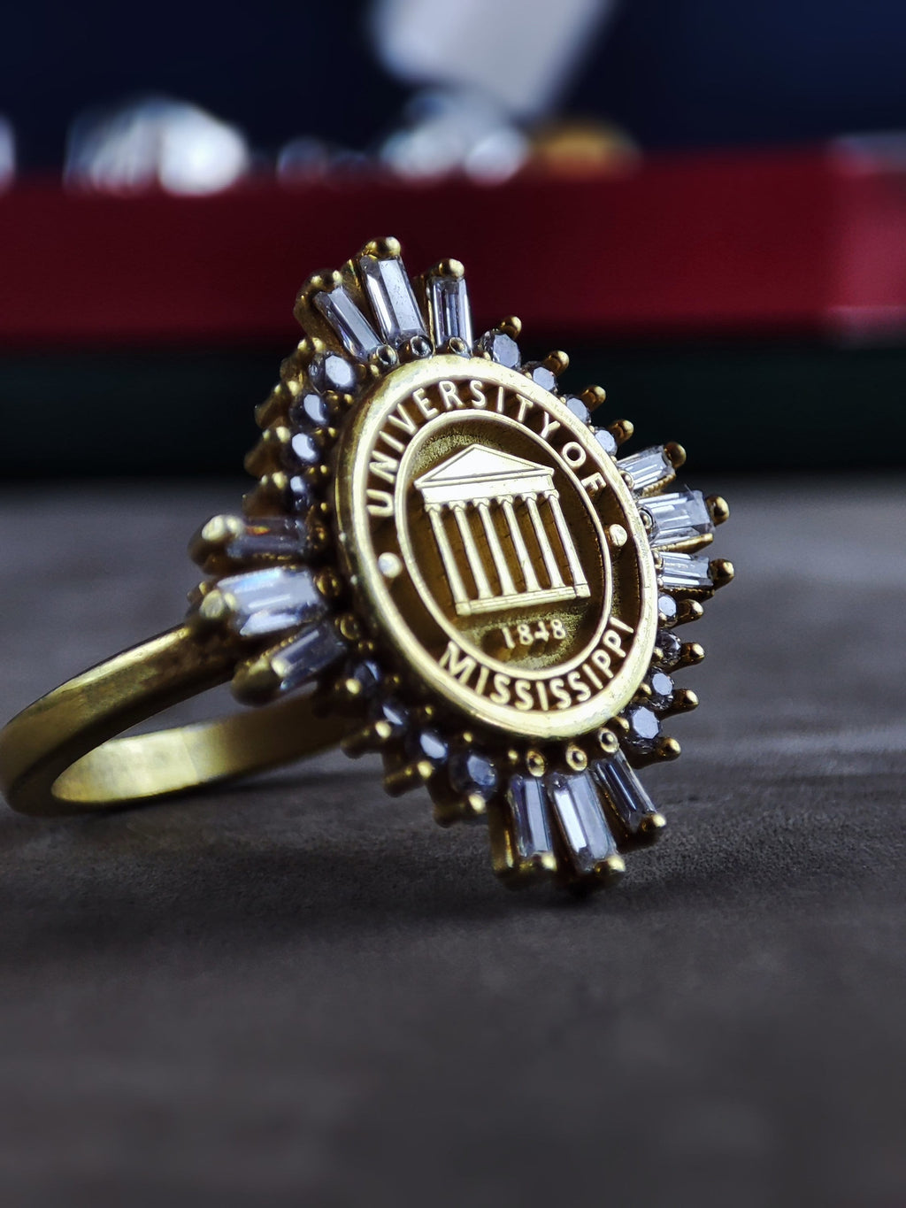 Gold Plated College Ring • Custom Graduation Gift, University Signet
