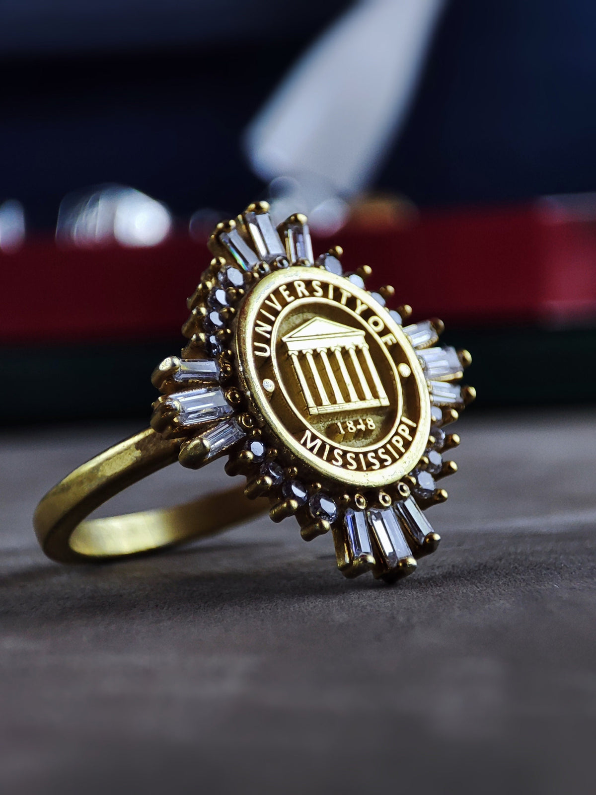 Gold Plated College Ring • Custom Graduation Gift, University Signet
