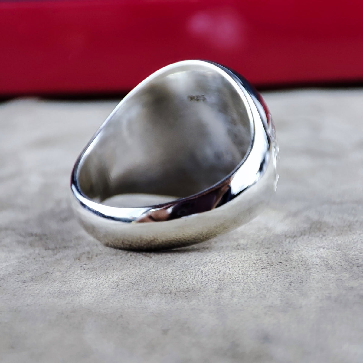Personalized Sterling Silver Owl Ring: Engraved Animal Jewelry