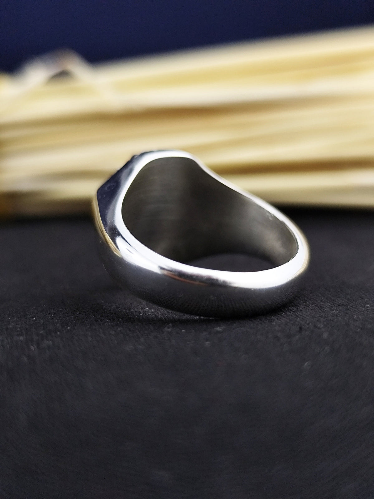 Custom Family Crest Ring, Personalized Coat of Arms Signet, Gold or Silver Heraldic Gift