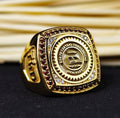 Personalized College Class Ring, Gold Plated Sterling Silver Graduation Signet, Custom University Initials