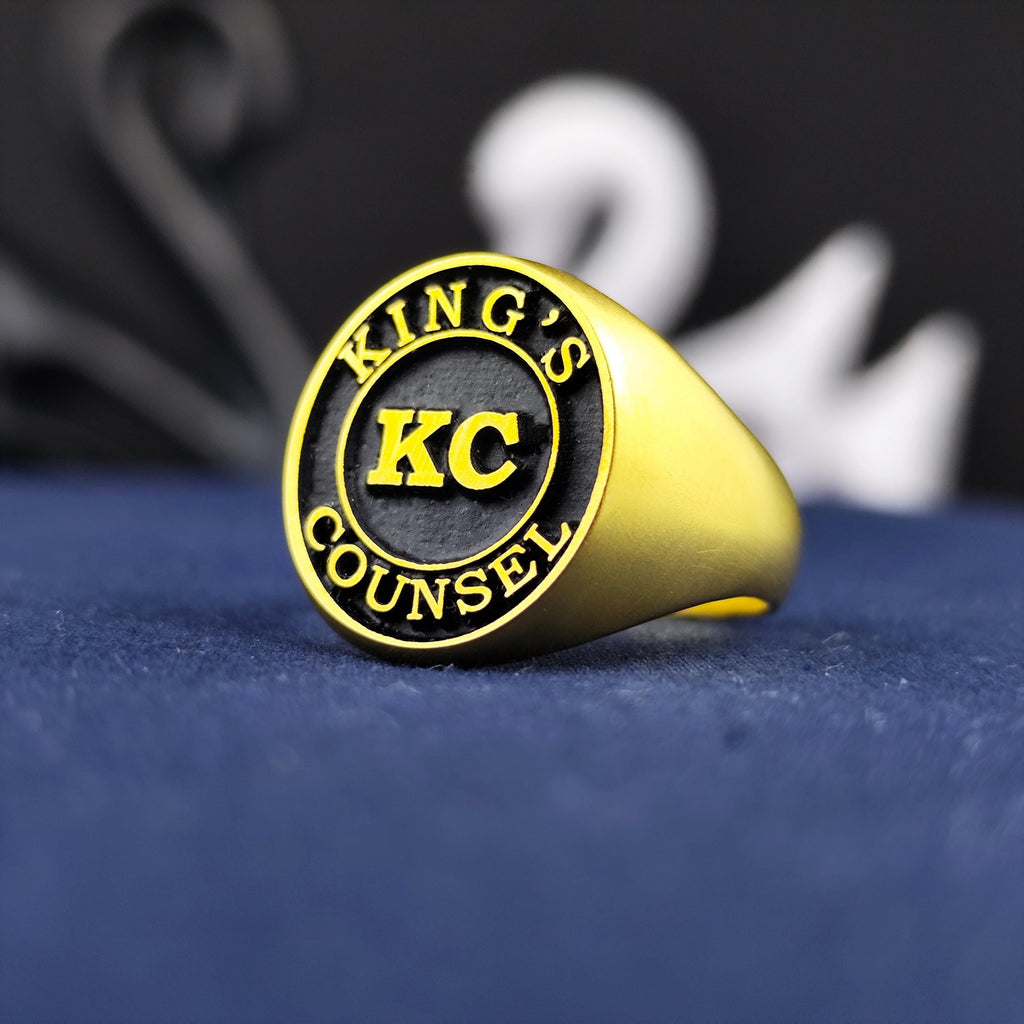Custom Signet Ring, Oval Black Enamel Monogram, Sterling Silver or Gold