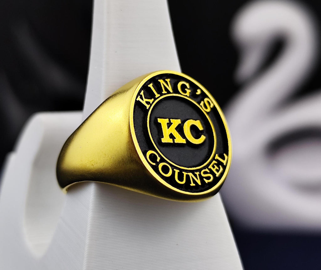 Custom Signet Ring, Oval Black Enamel Monogram, Sterling Silver or Gold