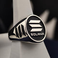 Silver Solana Ring – Stylish Blockchain Crypto Jewelry for Investors and Enthusiasts