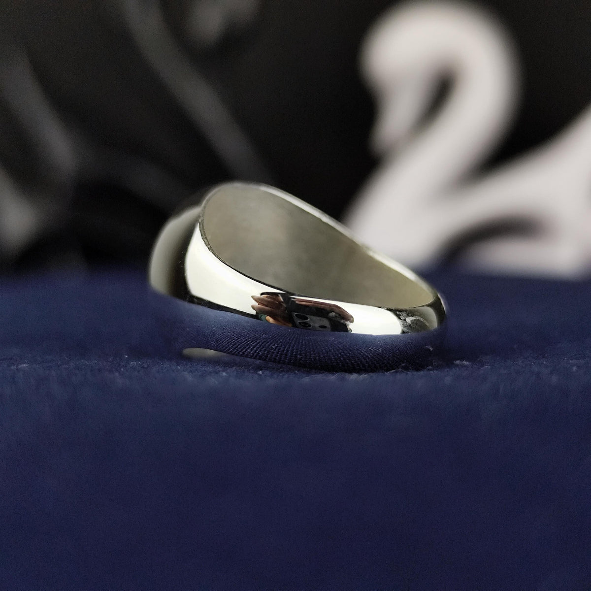 Cross Signet Ring for Men, Sterling Silver Christian Faith Jewelry Gift