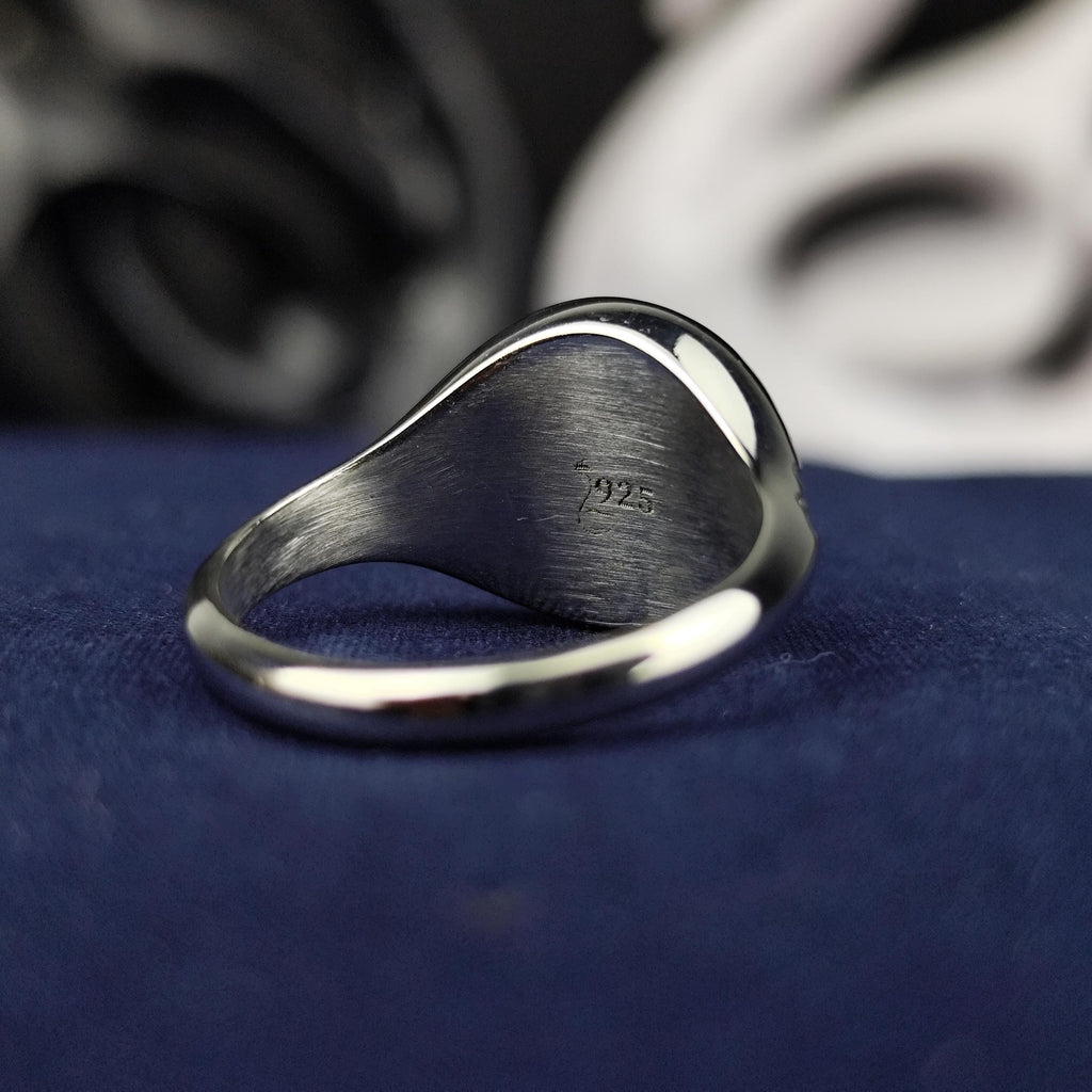 University Ring, Minimalist Graduation Gift for Her Silver and Gold