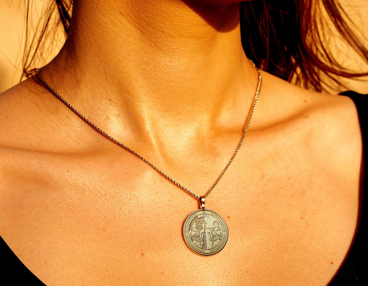 Personalized Libra Zodiac Necklace – Symbol of Balance & Harmony -6