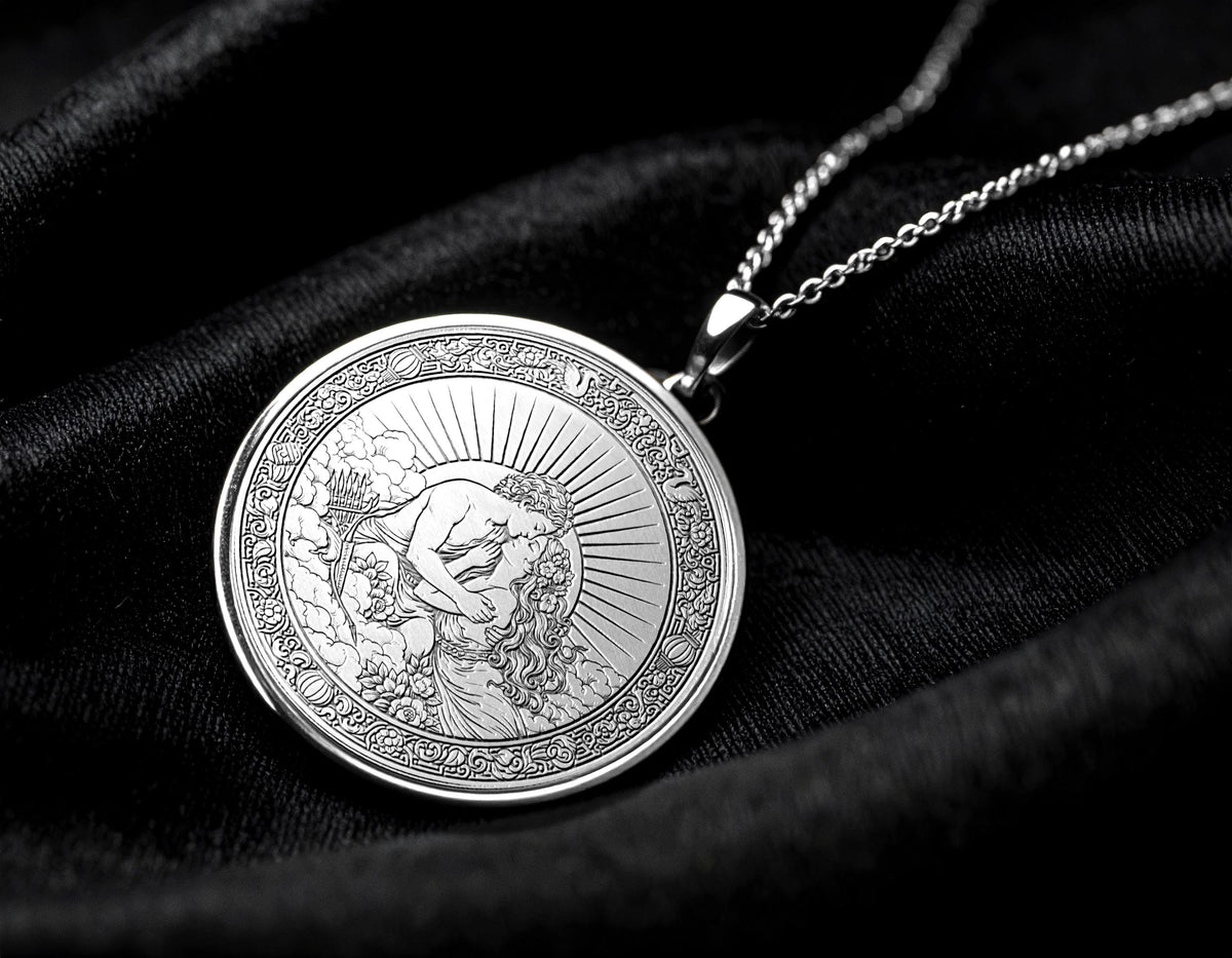 Cupid and Psyche Pendant Necklace Love Symbol