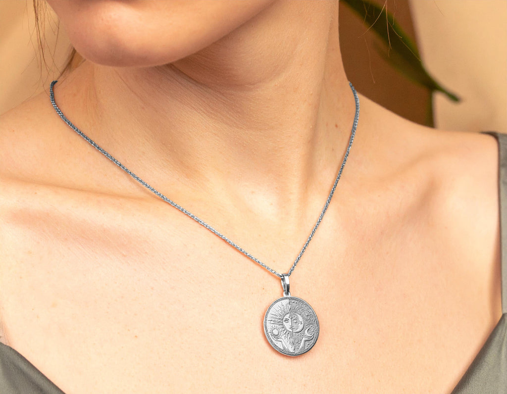 Celestial Sun Moon Energy Pendant