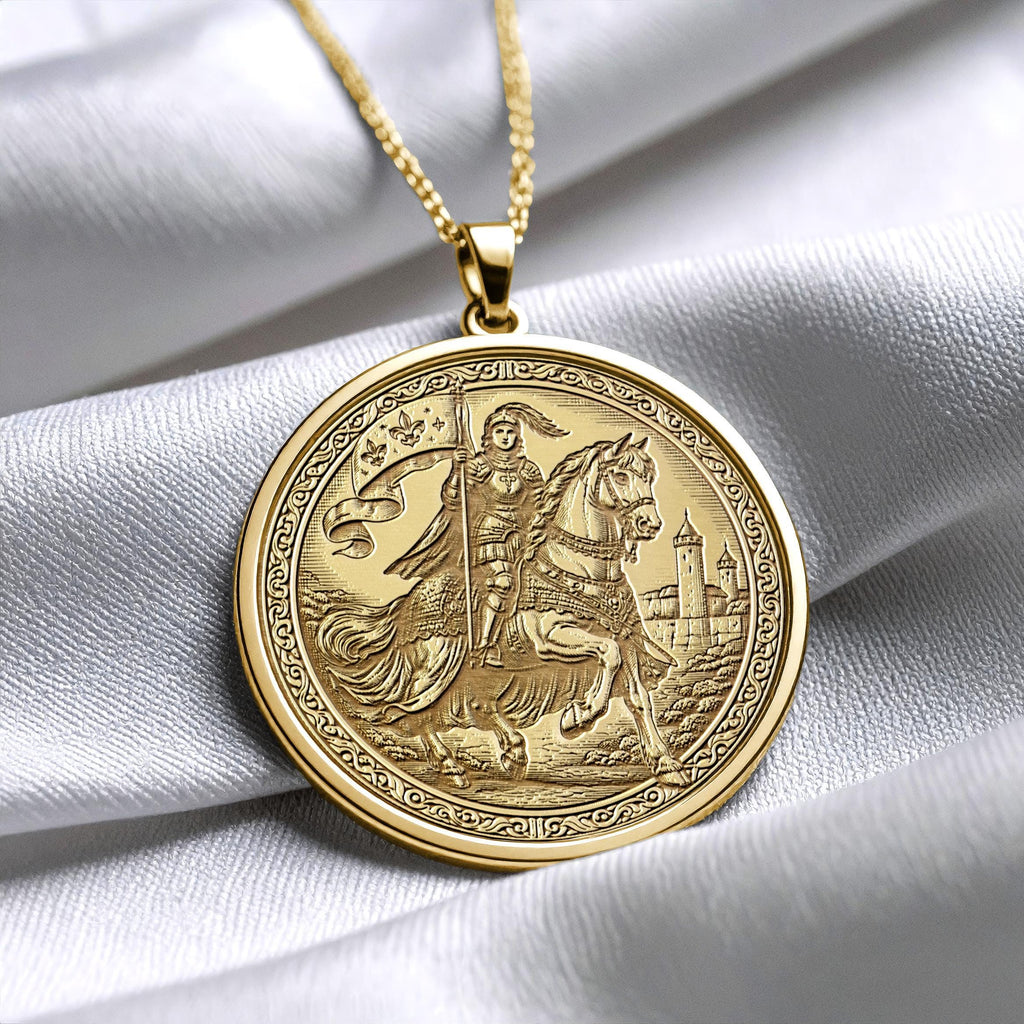 Joan of Arc Necklace - Warrior Spirit Pendant