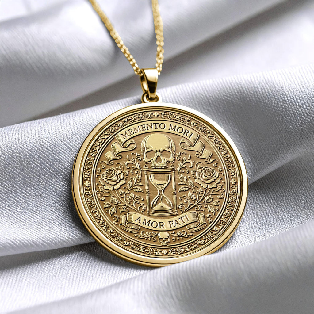 Memento Mori Amor Fati Philosophy Necklace