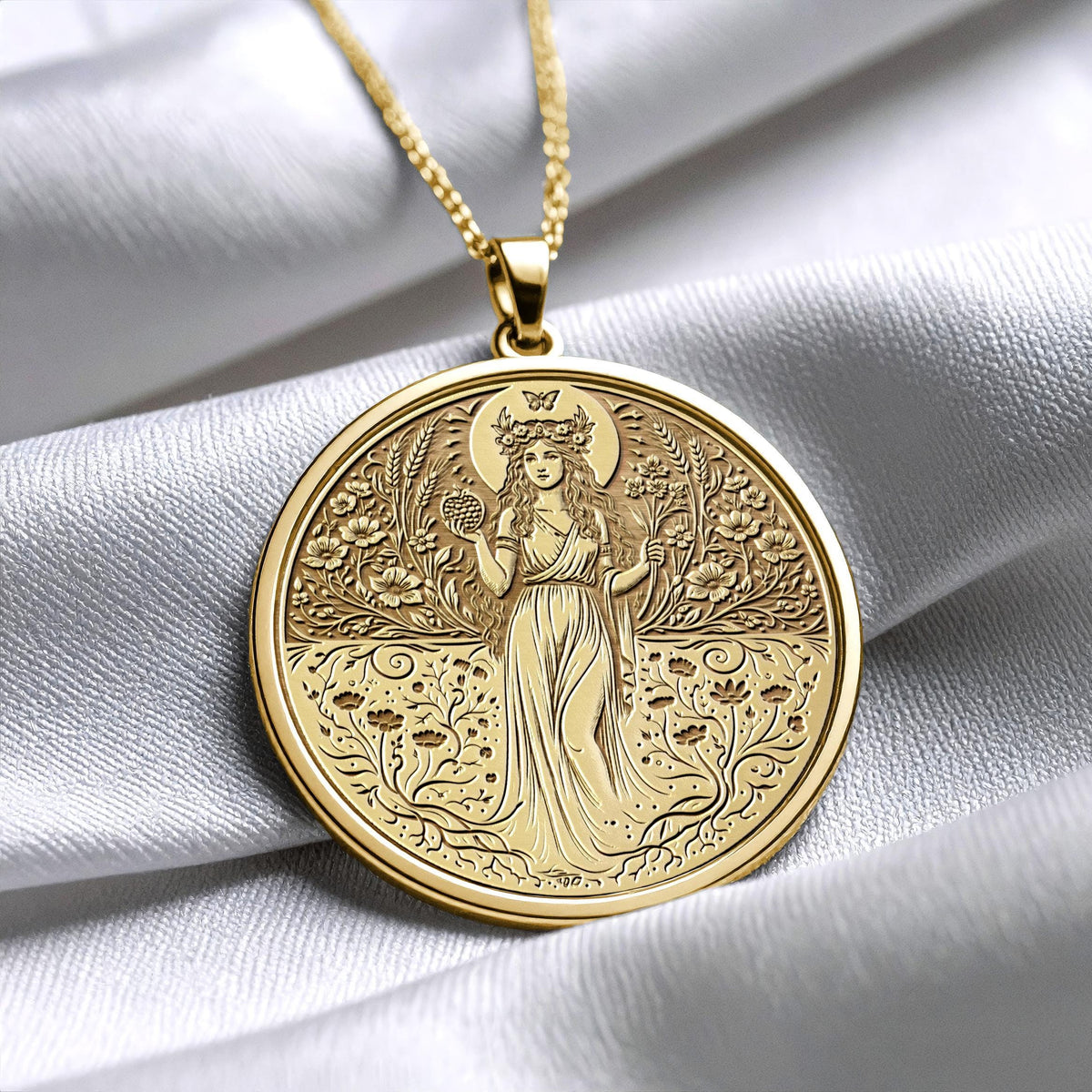 Persephone Necklace – Goddess of Rebirth and the Underworld