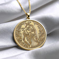 Divine Love Radha Krishna Pendant Necklace