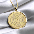 Engraved Quote Necklace • Personalized Message, Sterling Silver, Gold