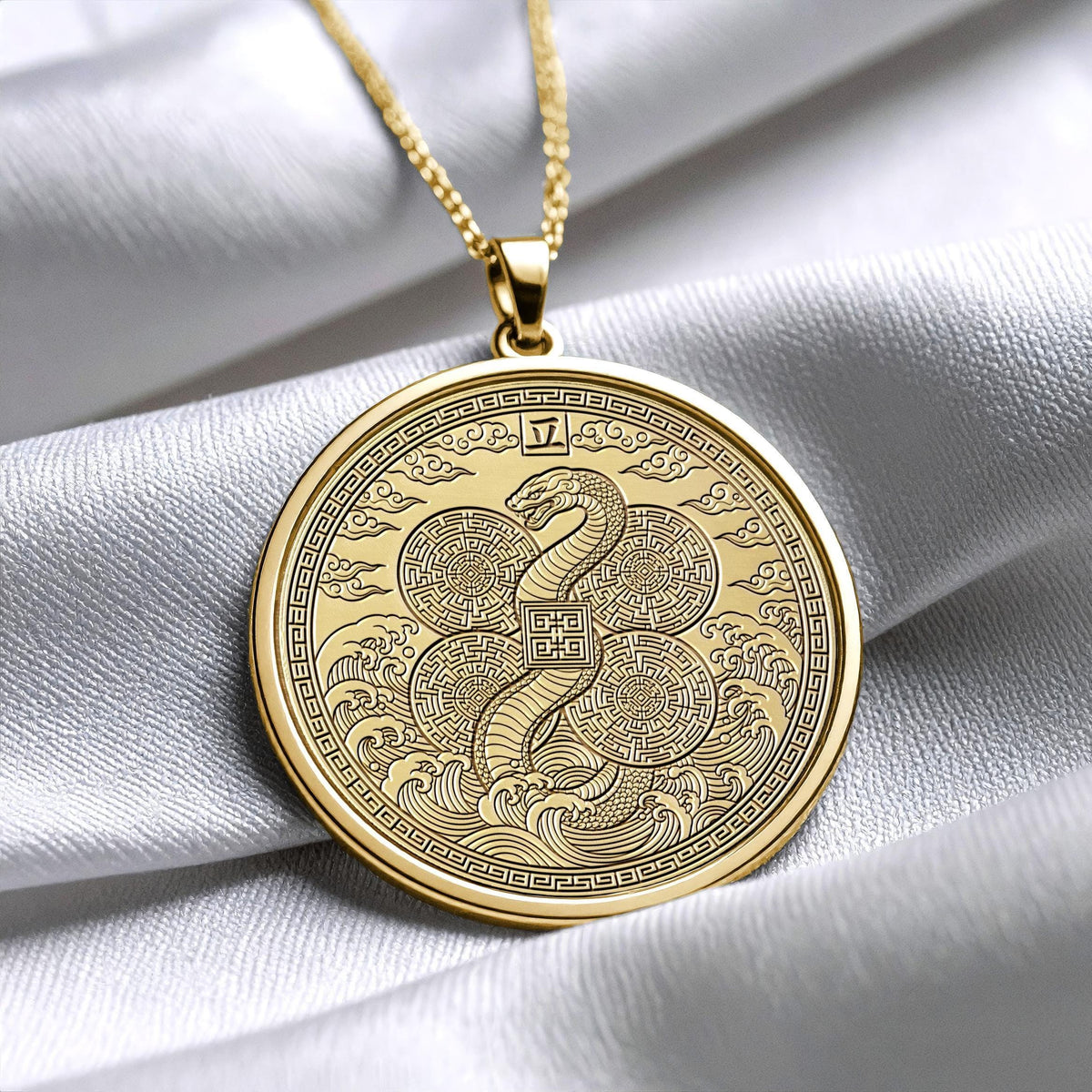 Year of the Snake JPendant,Lucky Charm, Chinese Zodiac Necklace
