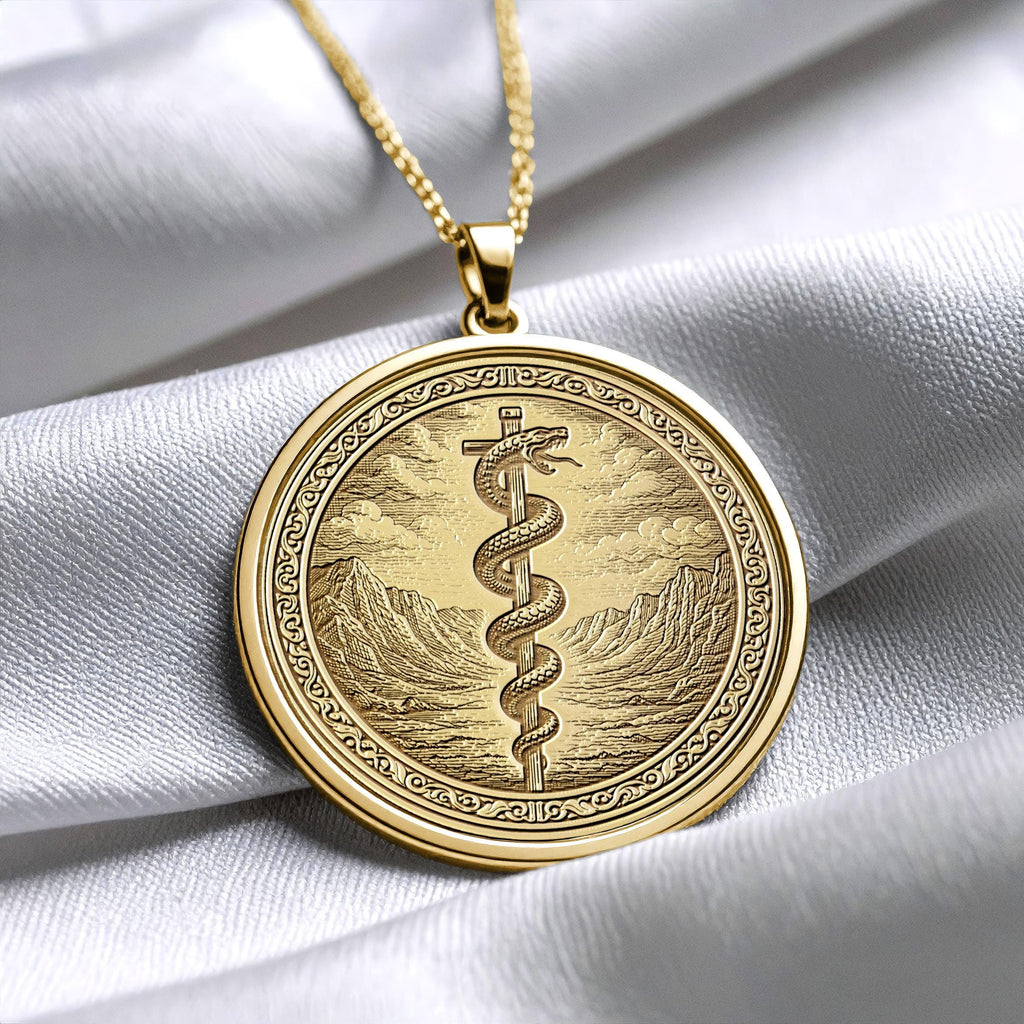 Moses Serpent Pendant Symbol of Faith