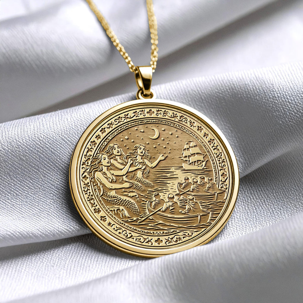 Mythical Siren Pendant Necklace Enchanting Ocean Charm