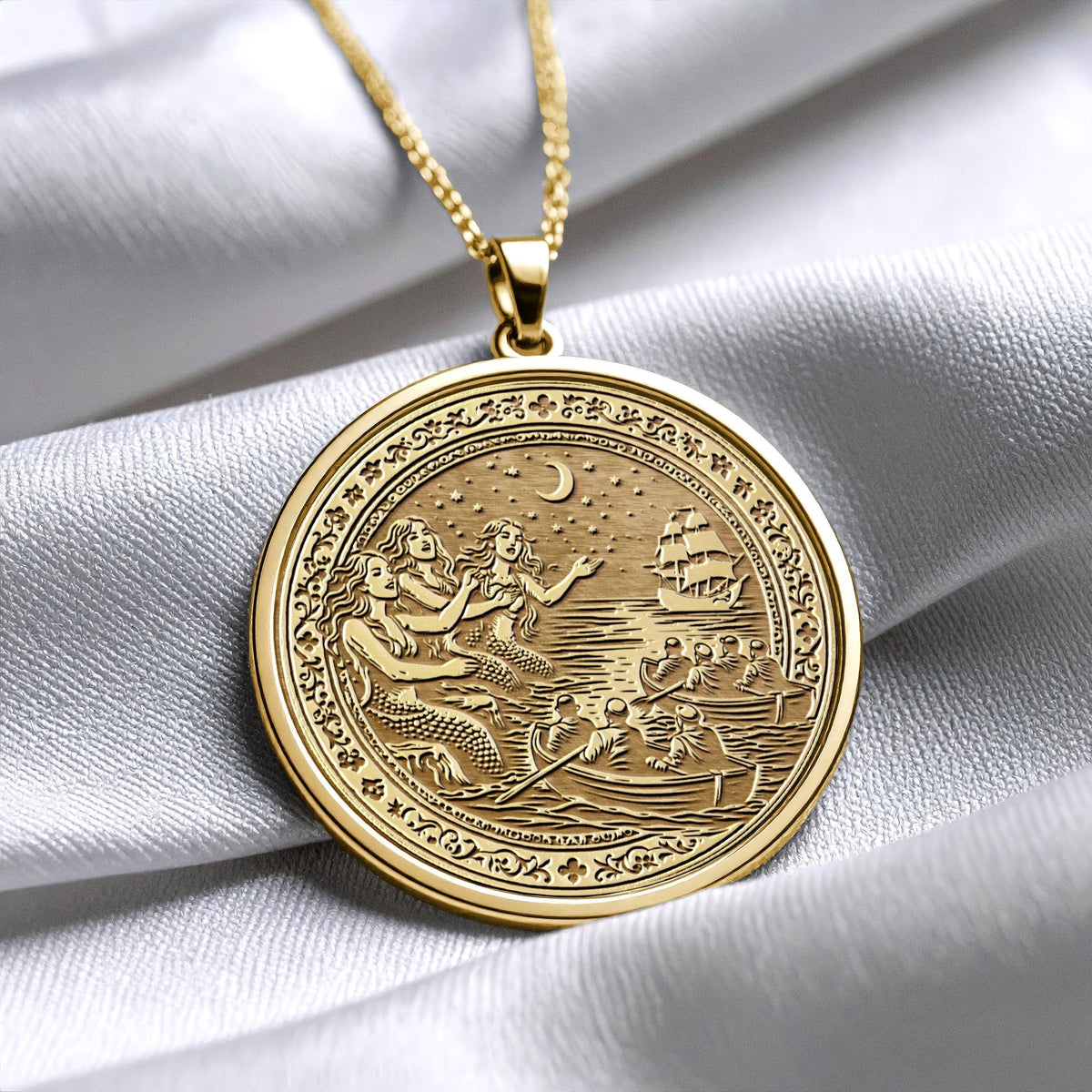 Mythical Siren Pendant Necklace Enchanting Ocean Charm