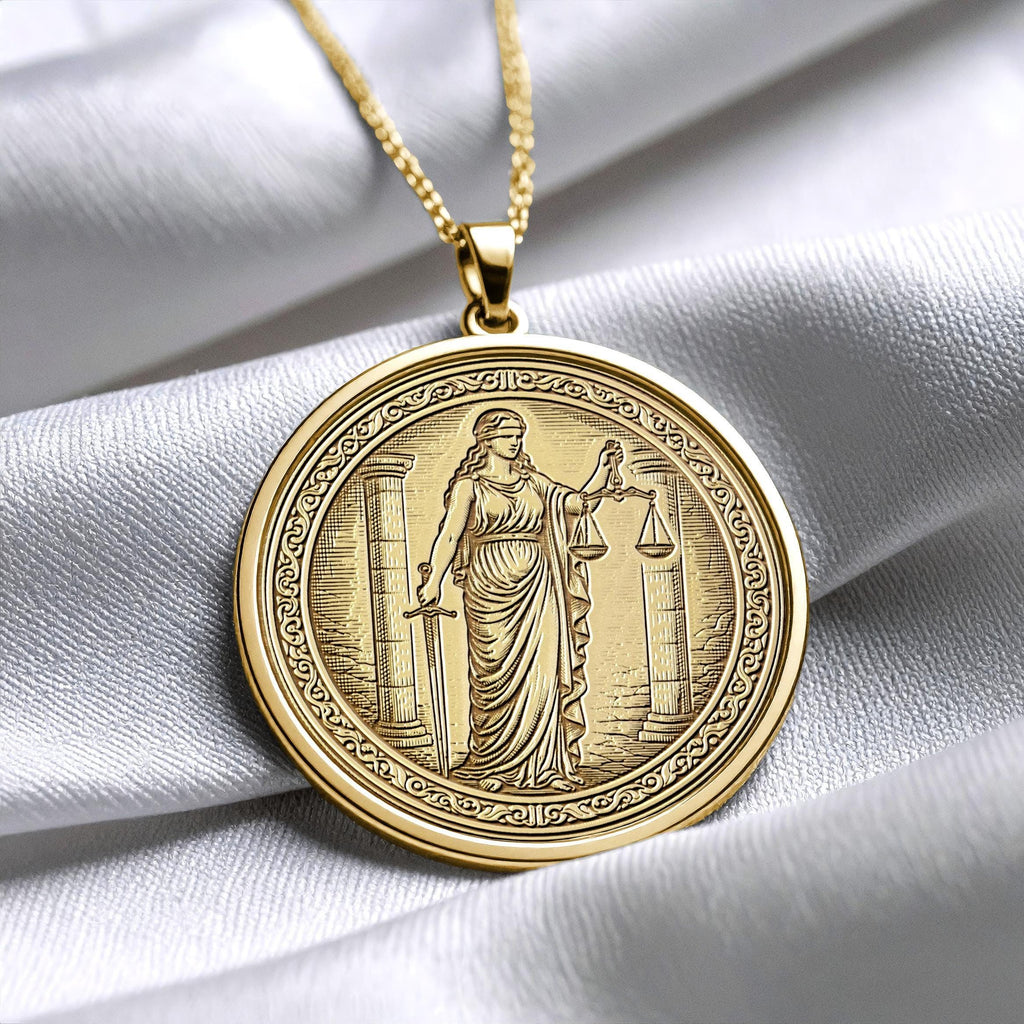 Themis Necklace: Divine Justice Goddess Pendant