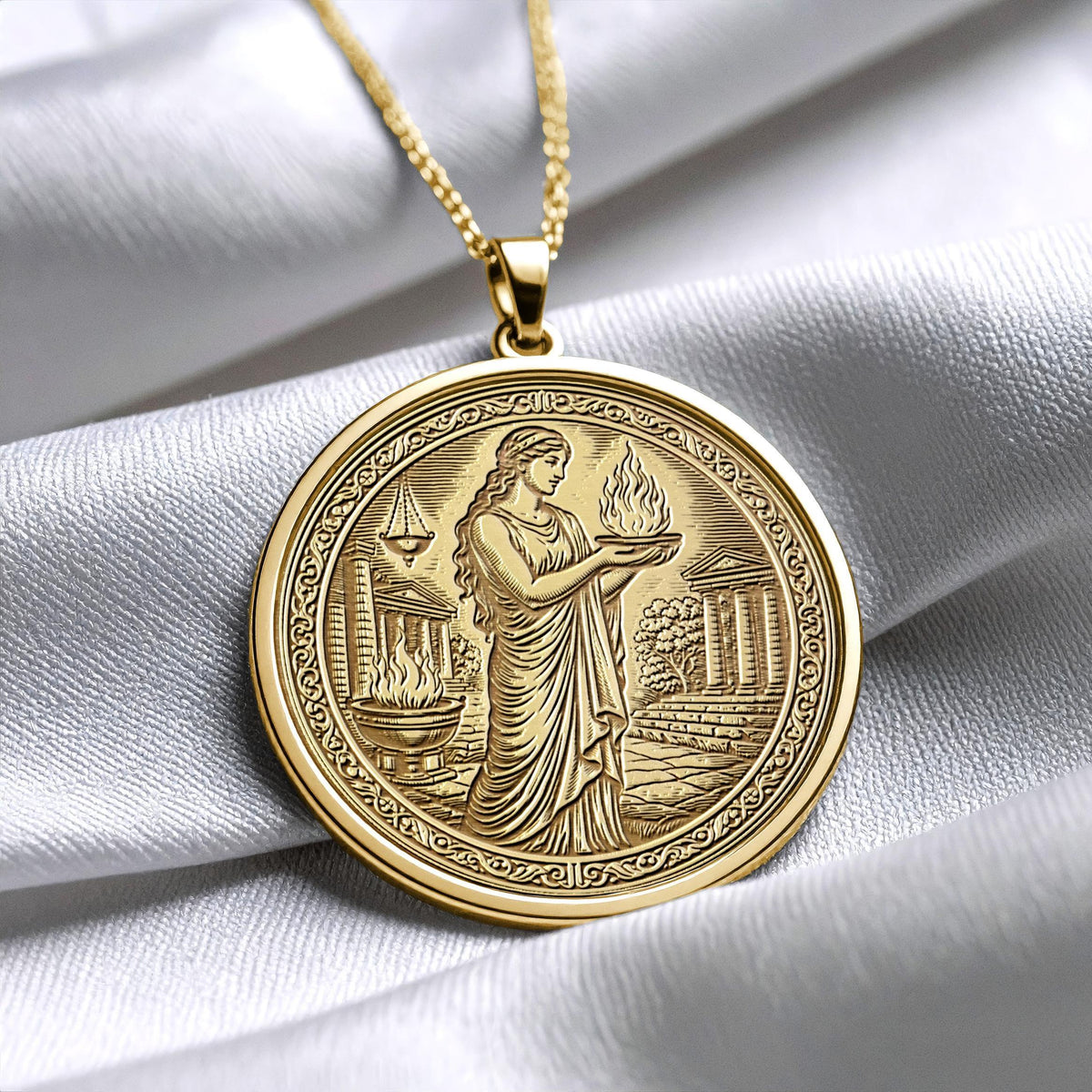 Hestia Pendant – Sacred Fire and Inner Balance