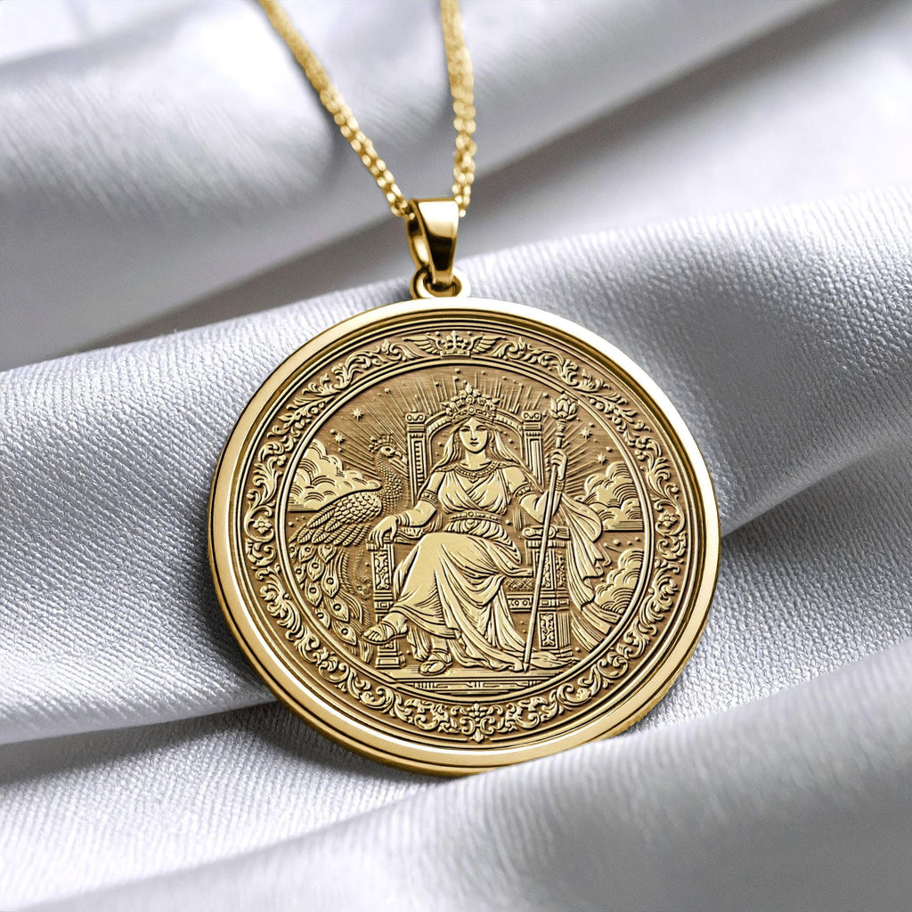 Hera Pendant: Goddess of Marriage and Power Necklace