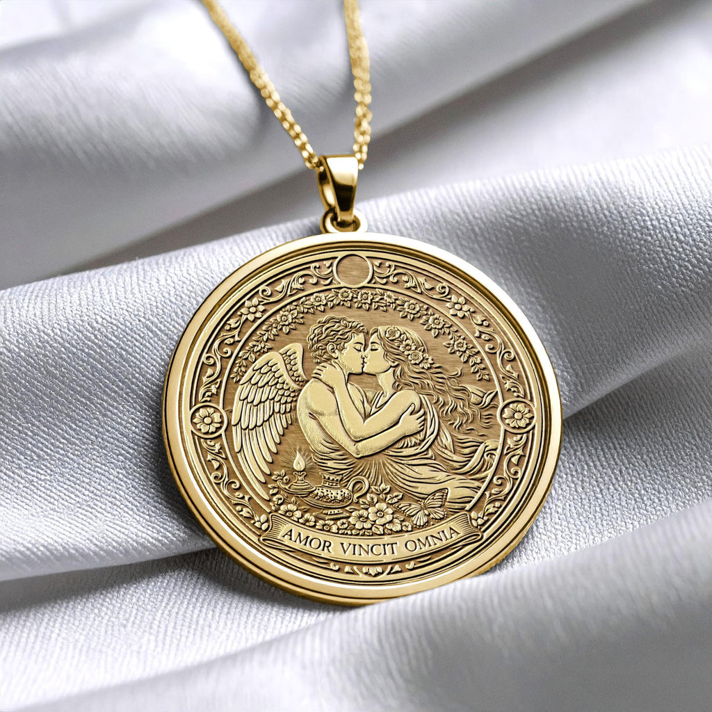 AMOR VINCIT OMNIA – Cupid and Psyche Pendant