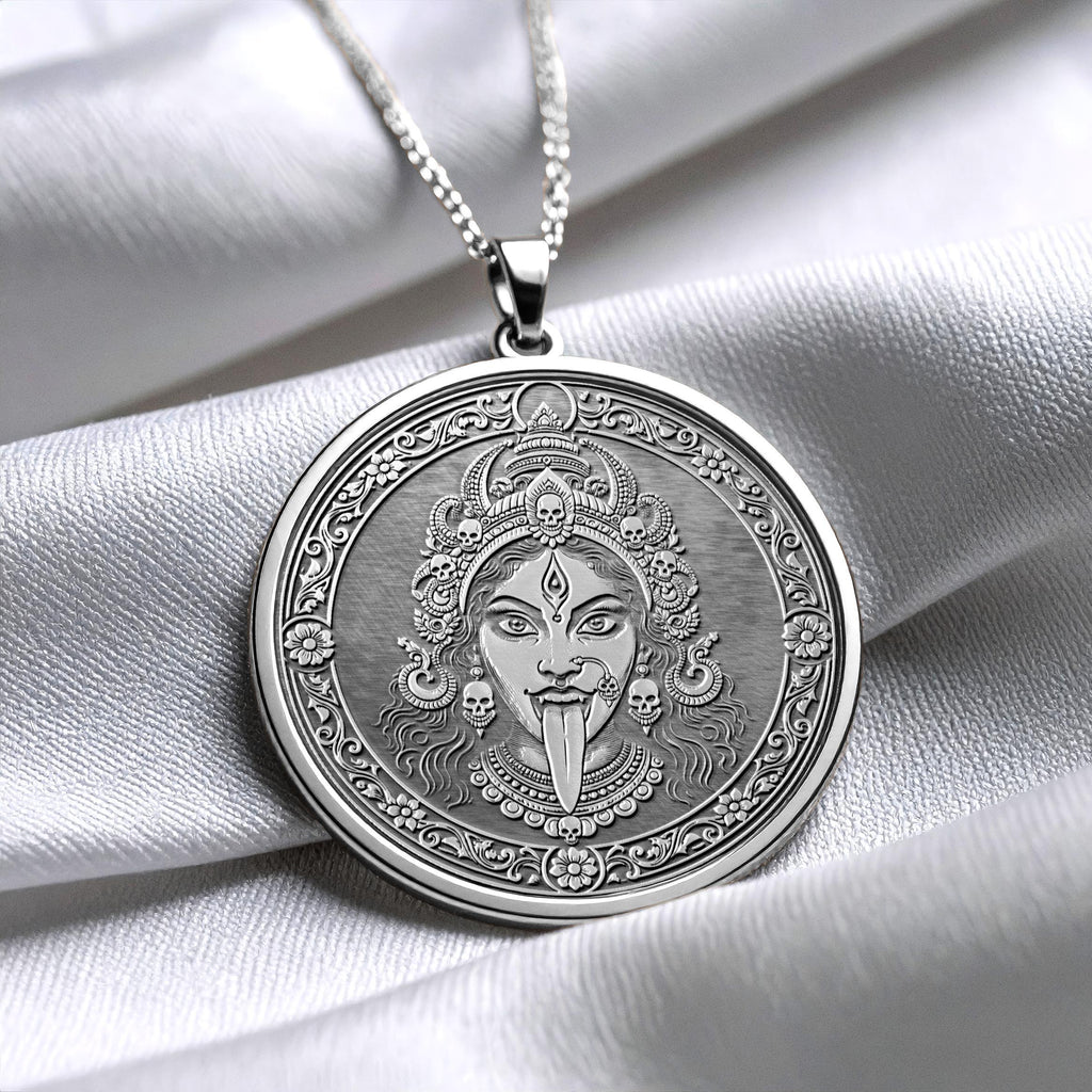 Kali Ma Pendant Necklace – Hindu Goddess Pendant for Protection and Spiritual Power