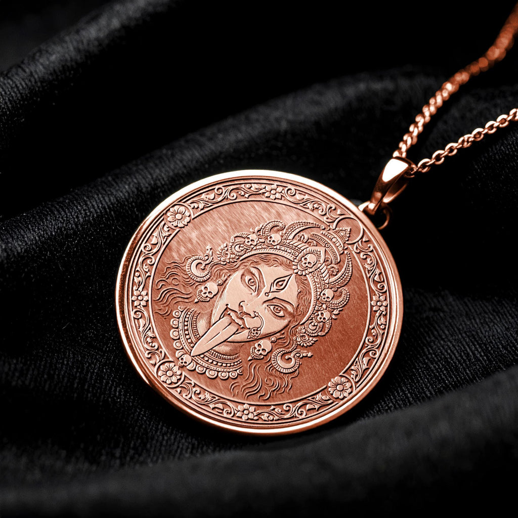 Kali Ma Pendant Necklace – Hindu Goddess Pendant for Protection and Spiritual Power