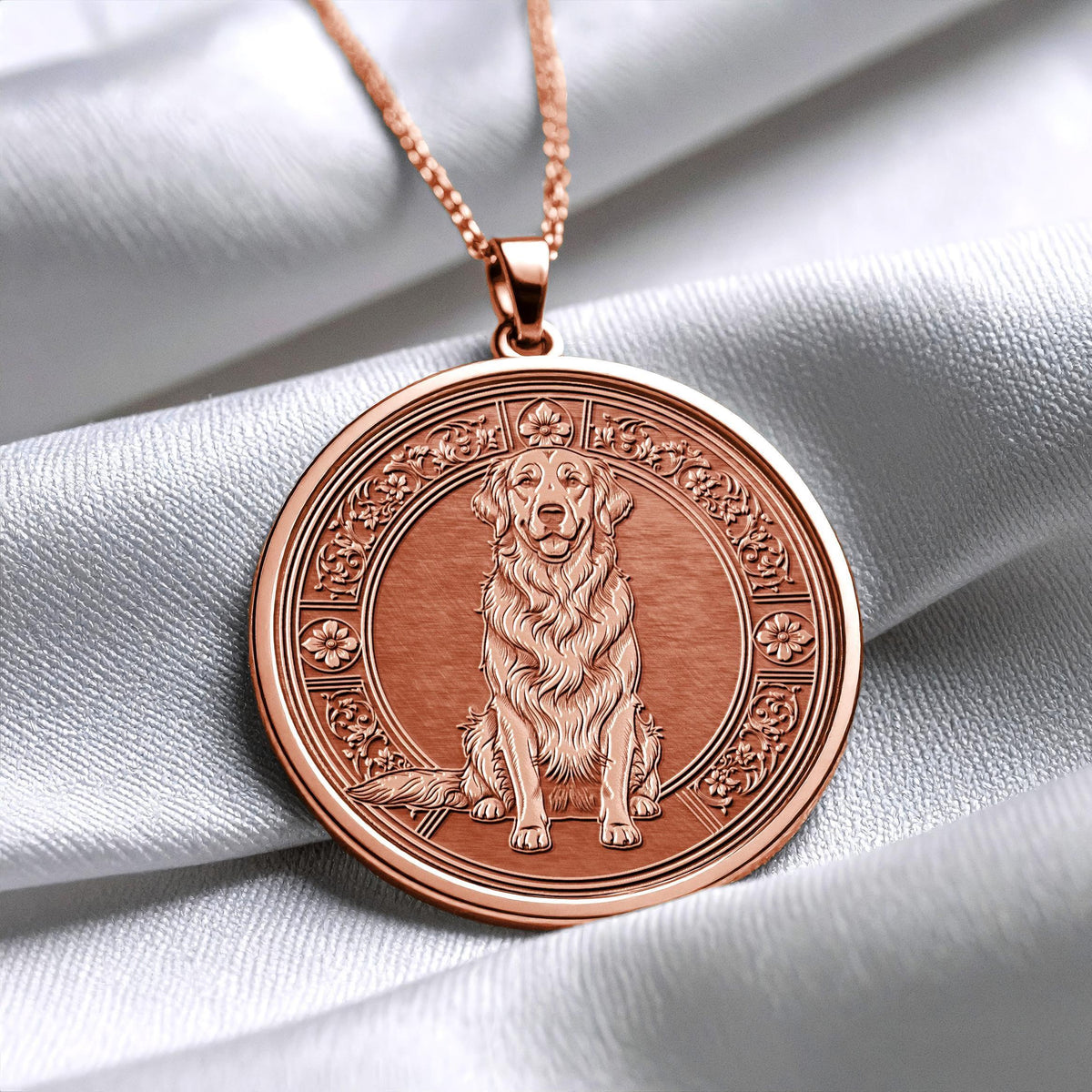 Golden Retriever Necklace – Dog Lover Gift, Loyal Companion Pendant
