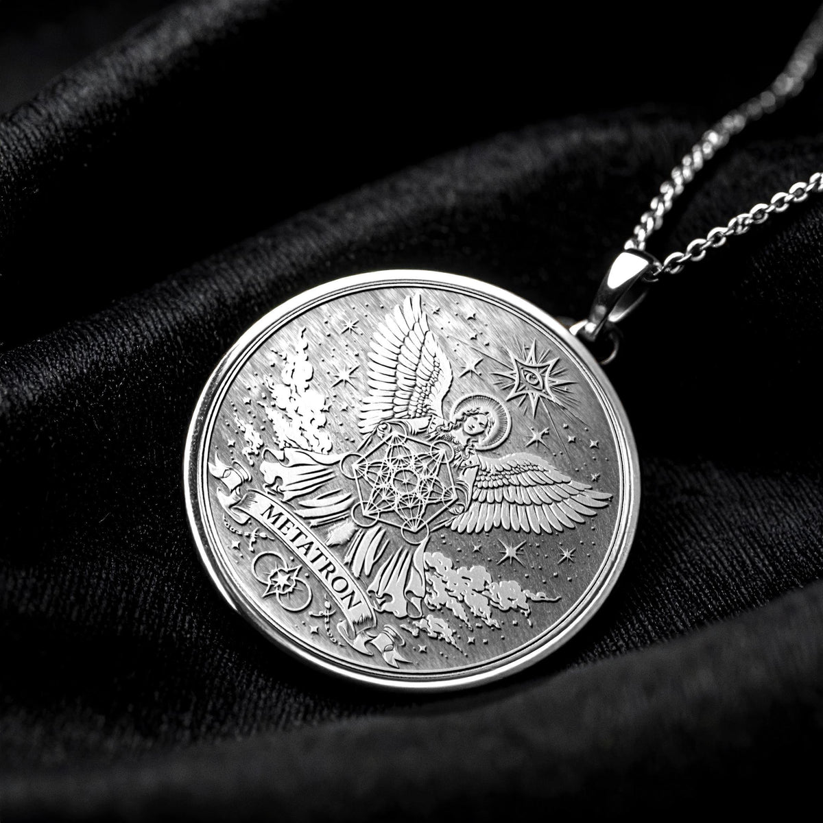 Metatron Cube Necklace – Sacred Geometry Pendant for Spiritual Protection