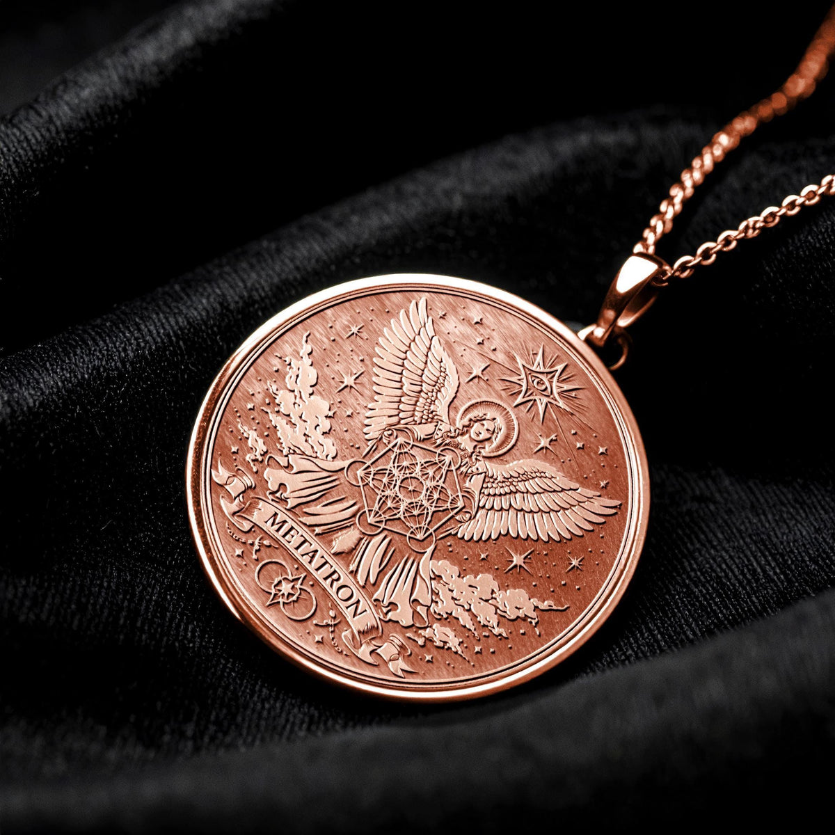 Metatron Cube Necklace – Sacred Geometry Pendant for Spiritual Protection