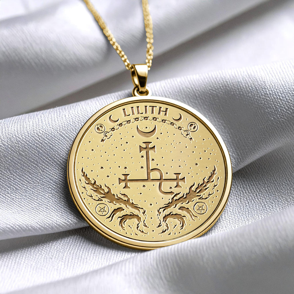 Lilith Seal Necklace -Dark Feminine Power Pendant