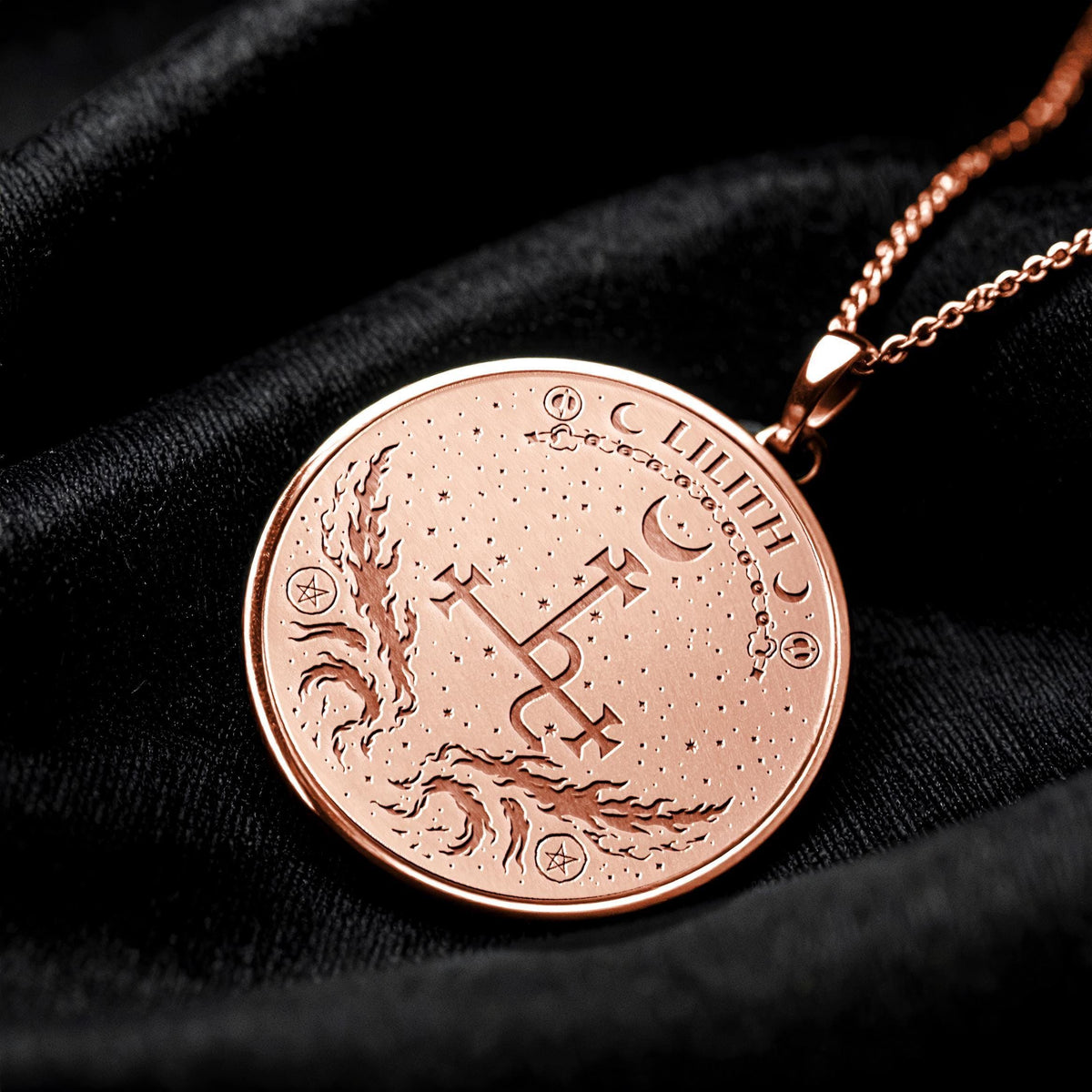 Lilith Seal Necklace -Dark Feminine Power Pendant