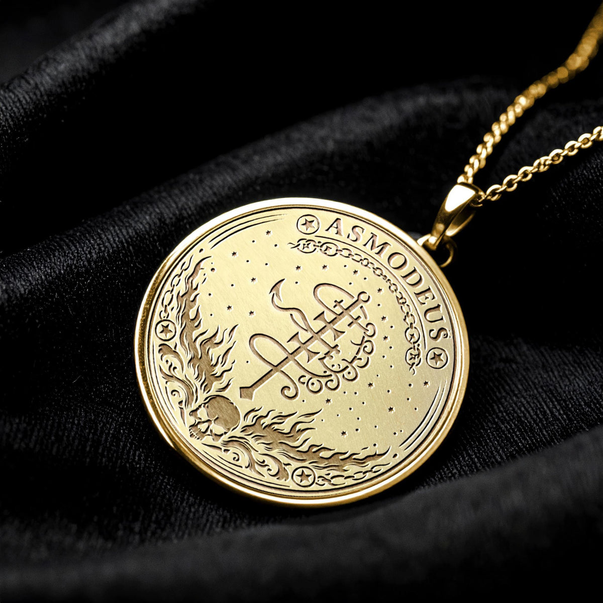 Asmoday Sigil Necklace Mystical Dark Symbol