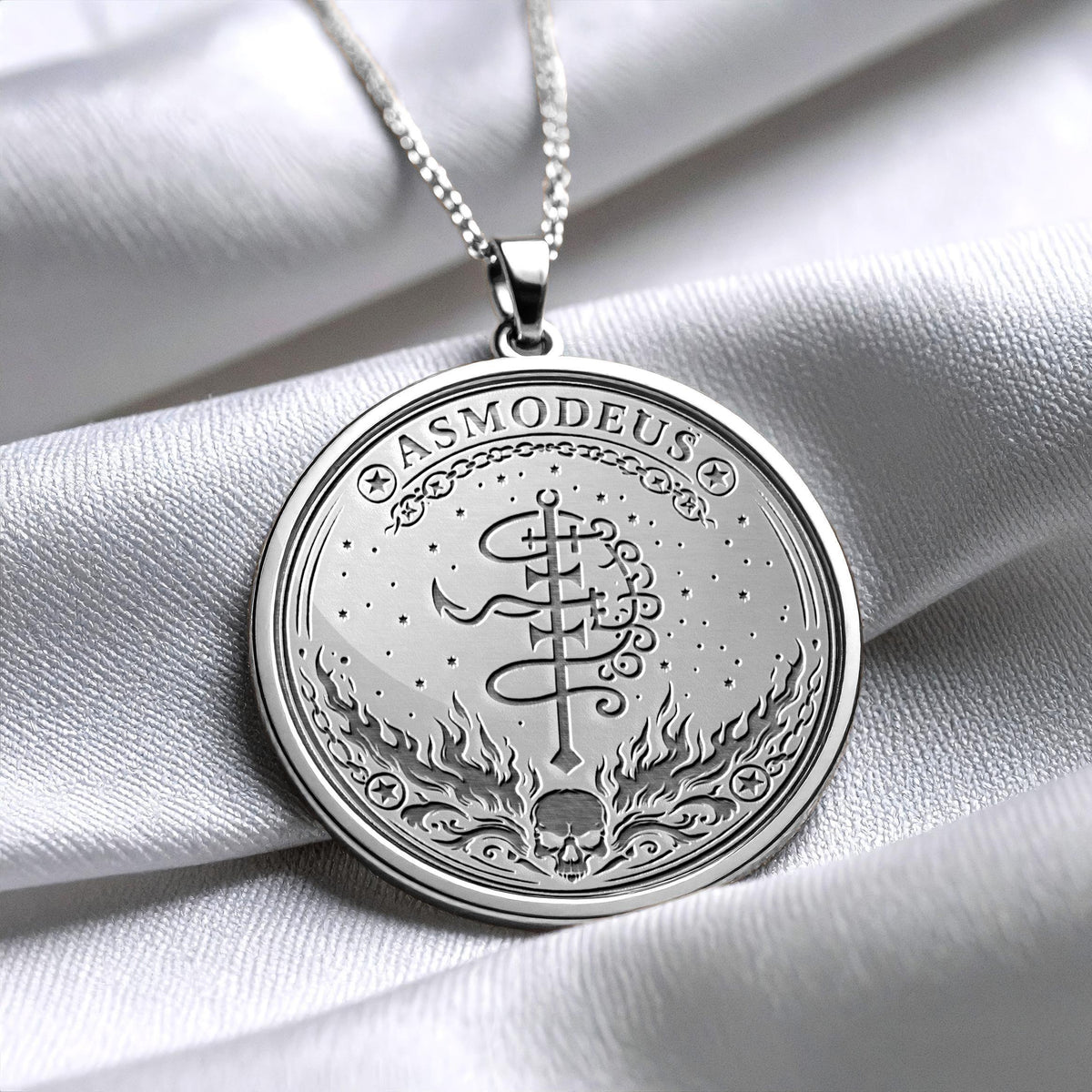 Asmoday Sigil Necklace Mystical Dark Symbol