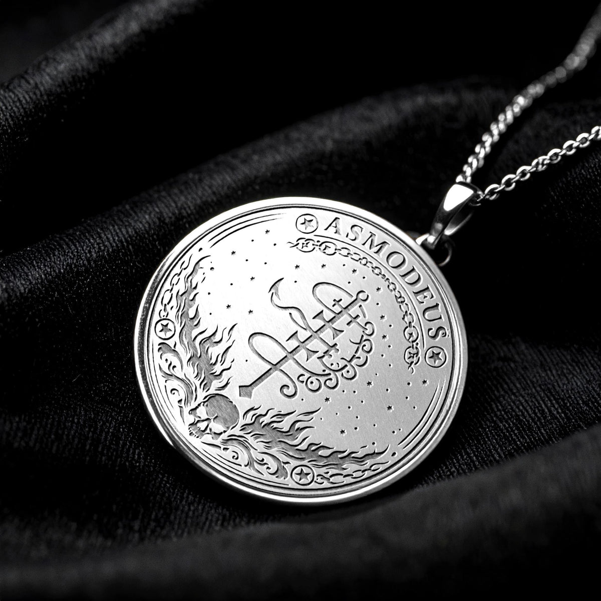 Asmoday Sigil Necklace Mystical Dark Symbol
