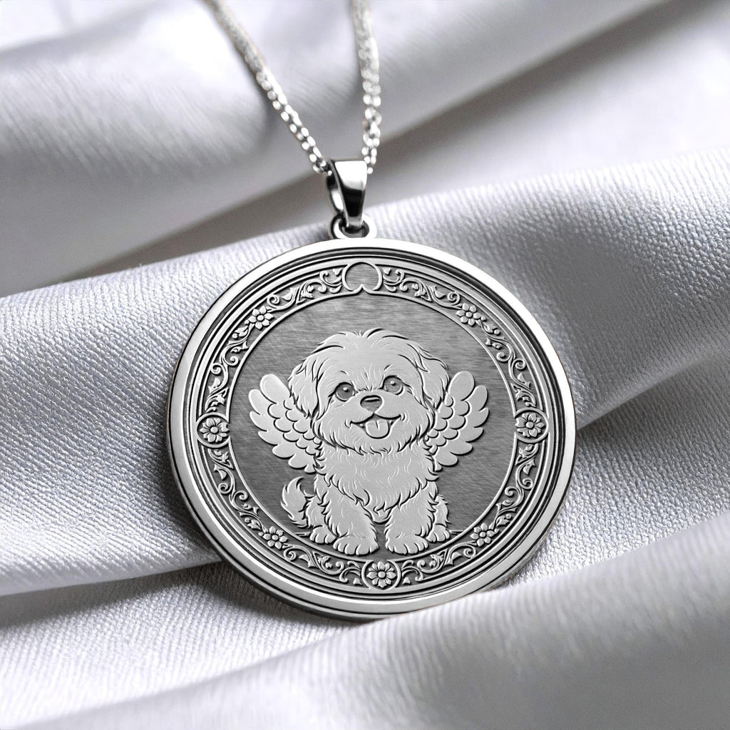 Maltese Dog Pendant - Symbol of Love and Gentle Loyalty