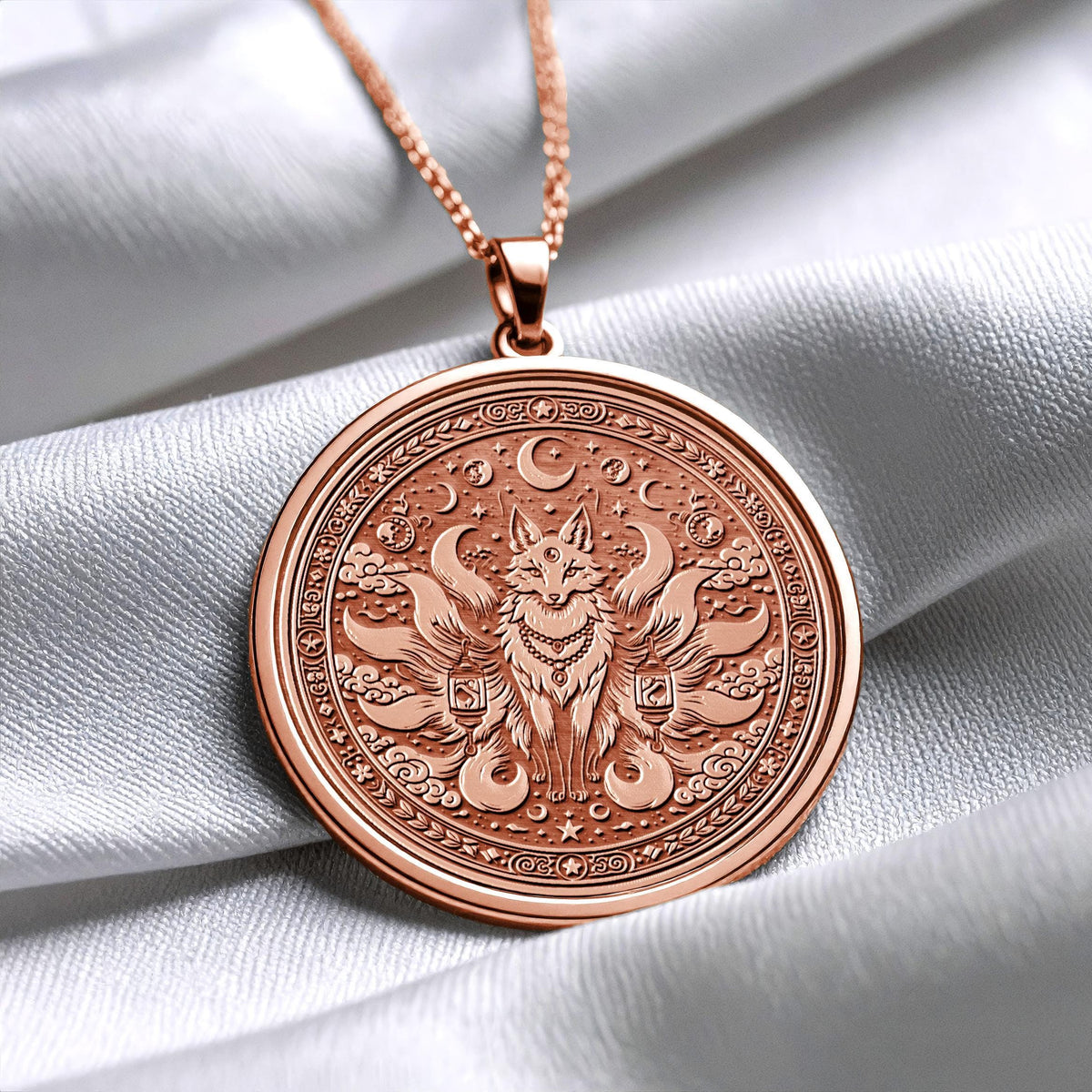 Kitsune Fox Pendant Necklace – Magic, Intelligence & Transformation