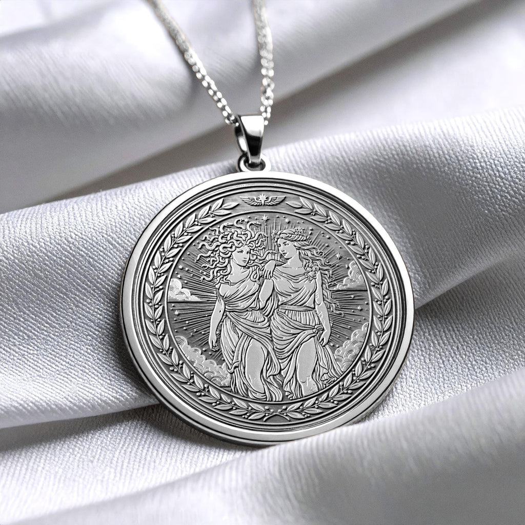 Mythological Medusa and Aphrodite Necklace