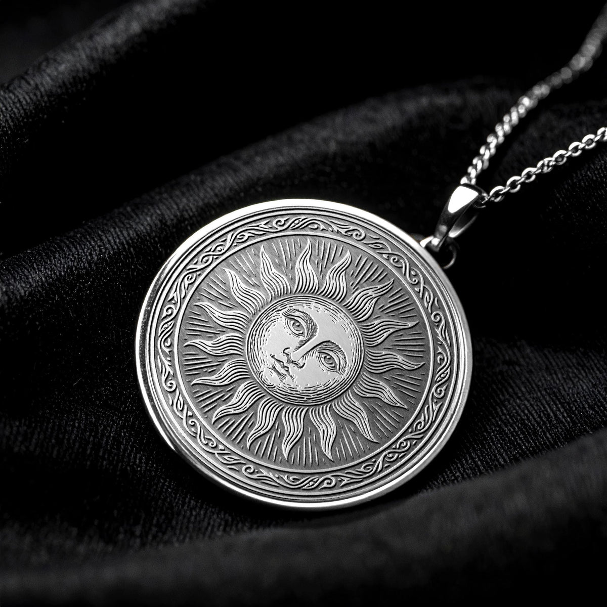 Gold Sun Pendant Symbolic Hope Necklace , Valentines Day Gifted